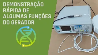 DEMONSTRAÇÃO RÁPIDA DO GERADOR DE FREQUÊNCIAS FEELTECH