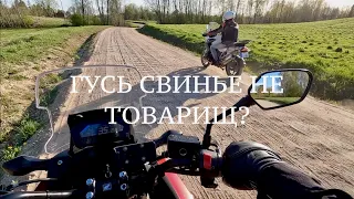 Honda NC750X  по грунтовке (Гусь свинье не товарищ?)