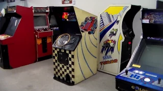 Vintage 1971 Allied Leisure SPIN OUT Arcade Cabinet That Used An 8 Track Tape Player!