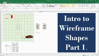 Intro to Wireframe Shapes - MS Excel Animation - part 1