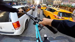 Riding BMX in Midtown NYC