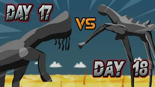 Day 17 vs Day 18 | Creepy Giants Tournament | Monster Animation