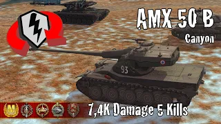 AMX 50 B  |  7,4K Damage 5 Kills  |  WoT Blitz Replays