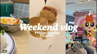 WEEKEND VLOG- desserts, Muji, Malaysian food, studying,hang outs, homework 📚♡