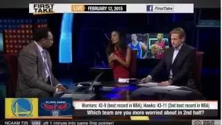 ESPN First Take   Golden State Warriors vs Atlanta Hawks   More Worried About In 2nd Half