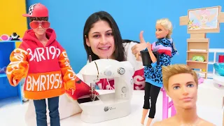 Barbie Moda Evi! Ayşe ve Barbie müşteri için yeni bir imaj buluyor! Elbise seçme oyunları