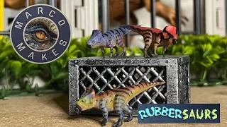 Rubbersaurs series 6 Microceratus 3 pack by Marco Makes