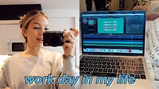 vlogmas: work day + how i film/edit my youtube videos | maddie cidlik