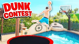 INSANE 2HYPE POOL TRAMPOLINE DUNK CONTEST