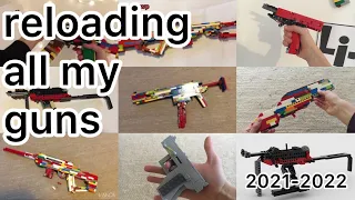 reloading all of my guns (from old to new)