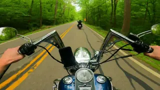 Harley Davidson Road King Classic + Street Bob Backroad Riding