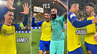 Cristiano Ronaldo Full Time Reactions to Alnassr Vs Alshabab 👏🫂💪🔥