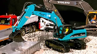 600 DOLLAR RC EXCAVATOR AMEWI FULL METAL WORK HARD!! RC AMEWI 22501 V4 PETROL G704E DIECAST G704E