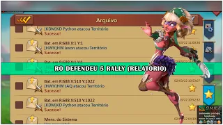 RO DEFENDEU 5 RALLY (RELATÓRIO) - Lords Mobile