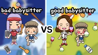 Bad Babysitter💀 VS Good babysitter ☀️|| miga story || PINKYMIGA🎀