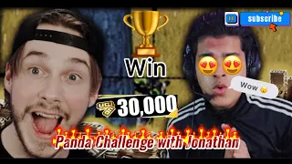 Panda challenge with Jonathan for 30000 UC