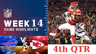 Buffalo Bills vs. Kansas City Chiefs Full Highlights 4th QTR | NFL Week 14, 2023