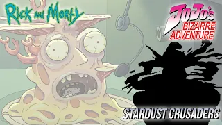 "JoJo's Bizarre Adventure: Stardust Crusaders" Stands Portrayed by "Rick and Morty"