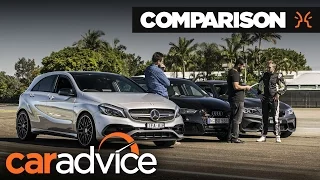 Comparison : Audi RS3 v BMW M2 v Mercedes-AMG A45 - Track battle | CarAdvice