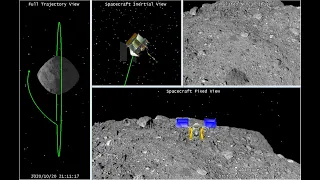 Simulation of the OSIRIS-REx Spacecraft's Sample Collection Activities