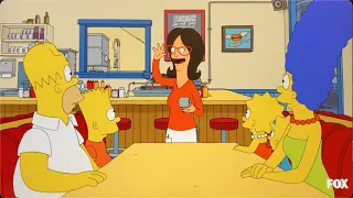 the simpsons - the simpsons inside bobs burgers