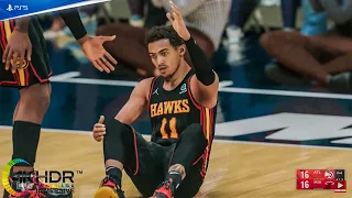 NBA 2K22 Trae Young Leads Hawks Down To The Wire! Atlanta Hawks vs Miami Heat 4K60FPS! PS5 Gameplay