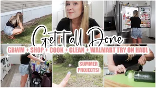 ✨GET IT ALL DONE WITH ME VLOG // cook + clean + shop + summer projects + walmart try on haul