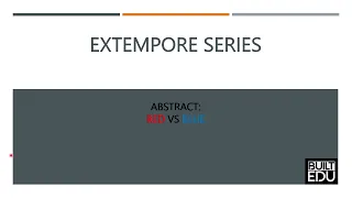 EXTEMPORE- RED VS BLUE (ABSTRACT TOPIC) | INTERVIEW PREPARATION | MBA | GDPI | IIM | FMS | SYMBIOSIS