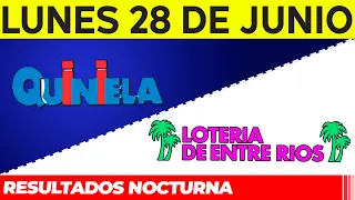 Resultados Quinielas Nocturnas de Córdoba y Entre Ríos, Lunes 28 de Junio