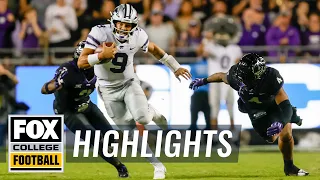 No. 8 TCU vs. No. 17 Kansas State Highlights | CFB on FOX