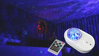 Лазерный проектор звездного неба с Алиэкспресс с пультом и динамиком.