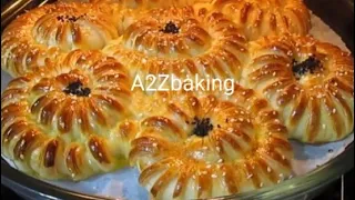 flower bread with easy method  | chicken bread | A2Zbaking