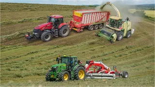 🍀Senáže 2023 - KRONE Big X 500, JOHN DEERE 8400R, 6R 250, CASE IH Magnum 370 CVX