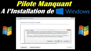 RÉSOUDRE "PILOTE MÉDIA MANQUANT À L'INSTALLATION DE WINDOWS 10/11"