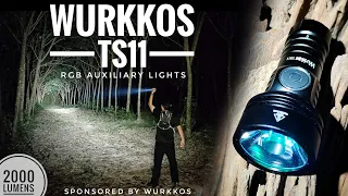 Wurkkos TS11 18350 EDC Flashlight SFT40 2000LM, RGB Auxiliary,  Anduril 2.0 | Test Range: Up to 320m