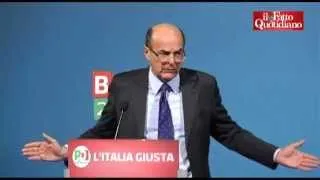 Bersani: "4milioni di posti di lavoro? La demagogia è un insulto all'Italia"