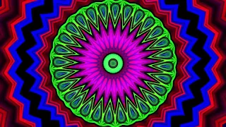 8Hrs of Sleep Music and 4k Psychedelic Visuals Mandala for Positive Dreaming and Full Nights Sleep