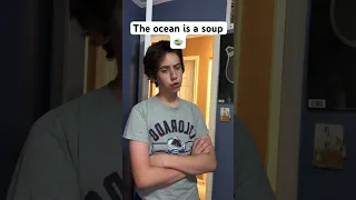 The ocean is a soup 🍲😂😂 #shorts #funny #comedyvideos #comedy #comedyshorts