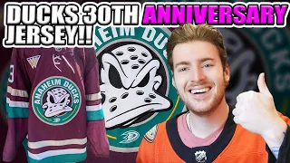 Reacting To The Anaheim Ducks 30th Anniversary Jersey!!