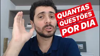 Quantas questões resolver por dia