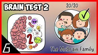 Brain Test 2 Gameplay | The McBrain Family All Level (1 - 20) Solution