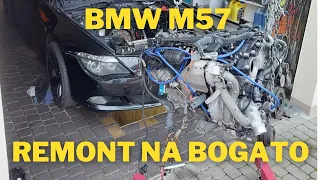Odbudowa silnika BMW M57 biturbo 286km po panewce cz.1