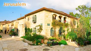 JERUSALEM in WINTER. From Lions Fountain to Old City