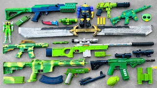 Military Action Series Guns & Equipment, Thanos Sword, Realistic Scar AR Gun, AWM Sniper Rifle Box