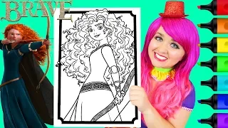 Coloring Merida Brave Disney Princess Coloring Page Prismacolor Markers | KiMMi THE CLOWN