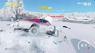 Wreckfest - 1/7/2022 - New Winter Update Tournaments - Cars throwing snowballs