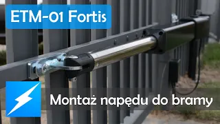 Montaż automatu do bramy skrzydłowej ETM-01 Fortis - Elektrobim.pl