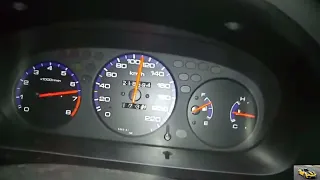 Honda Civic D16Z6 0-160 kmh acceleration