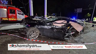 Երևանում Mazda 5-ի խմած վարորդը, չունենալով «պրավա»՝ կասկադյորական վթարի հեղինակ. մեքենան կիսվել է
