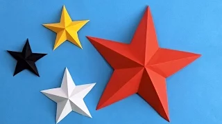 How to make a star out of paper. Origami star from paper. Origami star